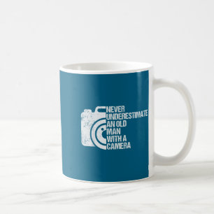 Never Underestimate An Old Man With A Camera Photo Coffee Mug