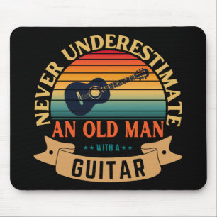Never underestimate an old man with a guitar mouse pad