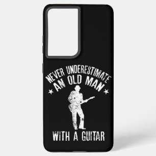 Never Underestimate an Old man with a Guitar Samsung Galaxy Case