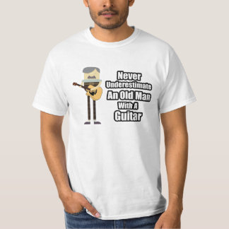 Never Underestimate An Old Man With A Guitar Shirt