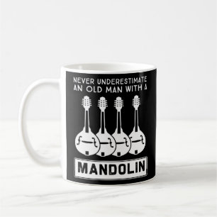 Never Underestimate An Old Man With A Mandolin 3  Coffee Mug