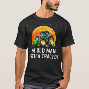 Never Underestimate An Old Man With A Tractor T-Shirt
