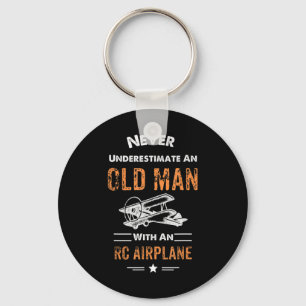 Never Underestimate An Old Man With An RC Airplane Keychain