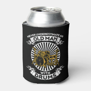 Never Underestimate An Old Man With Drums TshirtAr Can Cooler