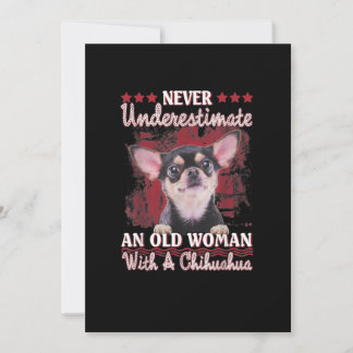 Never Underestimate An Old Woman With A Chihuahua Announcement