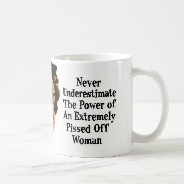 Never Underestimate Coffee Mug (Right)