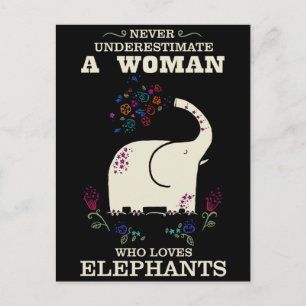 Never Underestimate postcard