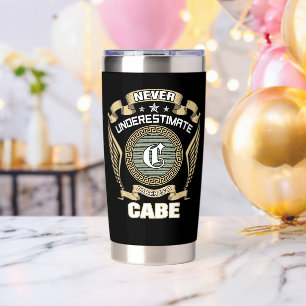 NEVER_UNDERESTIMATE_POWER_OF_A_CABE INSULATED TUMBLER