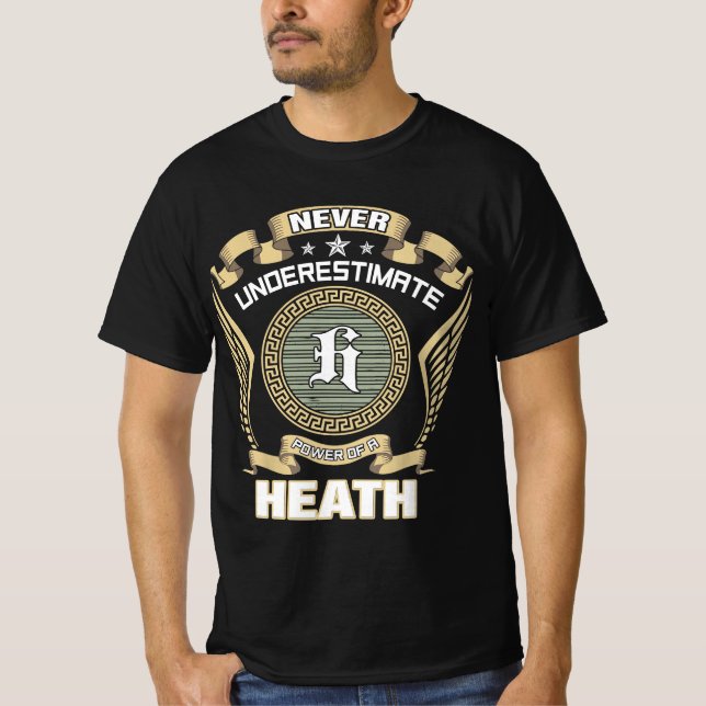 NEVER_UNDERESTIMATE_POWER_OF_A_HEATH T-Shirt (Front)