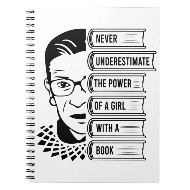 Never Underestimate Power of Girl With Book (Front)