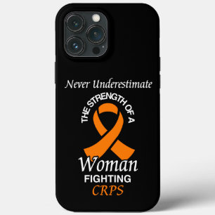 Never Underestimate/Ribbon/Woman...CRPS iPhone 13 Pro Max Case