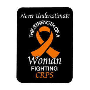 Never Underestimate/Ribbon/Woman...CRPS Magnet