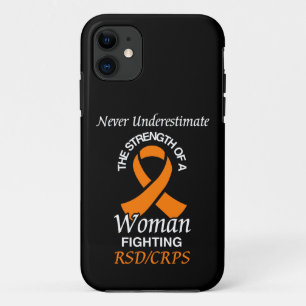 Never Underestimate/Ribbon/Woman...RSD/CRPS iPhone 11 Case
