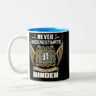 Never Underestimate The Power Of A Binder Two-Tone Coffee Mug