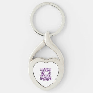 Never underestimate the power of a female golfer t keychain