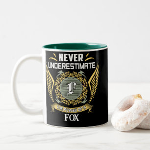 Never Underestimate The Power Of A Fox Two-Tone Coffee Mug