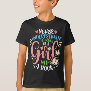 Never Underestimate The Power Of A Girl With A Boo T-Shirt