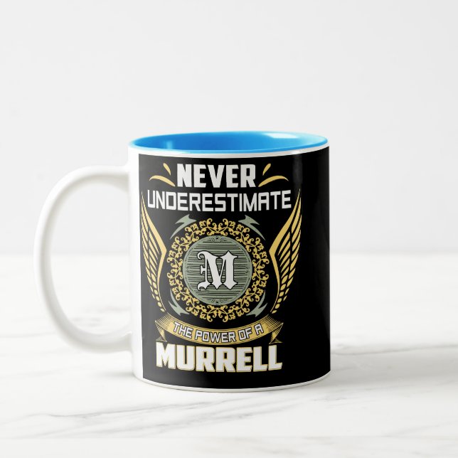 Never Underestimate The Power Of A Murrell Two-Tone Coffee Mug (Left)