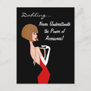 Never Underestimate the Power of Accessories/ DIVA Postcard