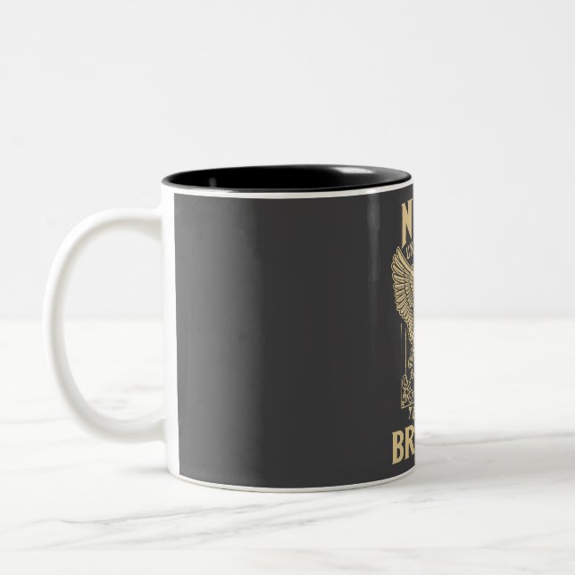 Never Underestimate The Power Of Bradley Two-Tone Coffee Mug (Left)