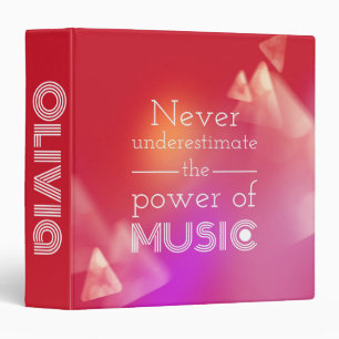 Never underestimate the power of music binder