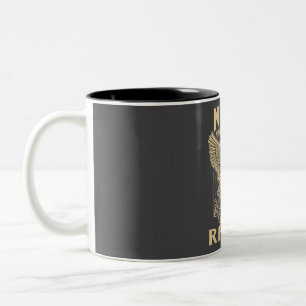 Never Underestimate The Power Of Raines Two-Tone Coffee Mug