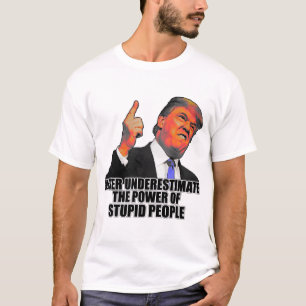 Never Underestimate The Power of Stupid People T-Shirt