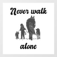 Never Walk Alone – Rustic Animal Lover