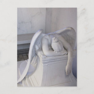 Never Weep Alone Angel Postcard (front view)