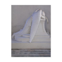 Never Weep Alone Angel Postcard (side view)