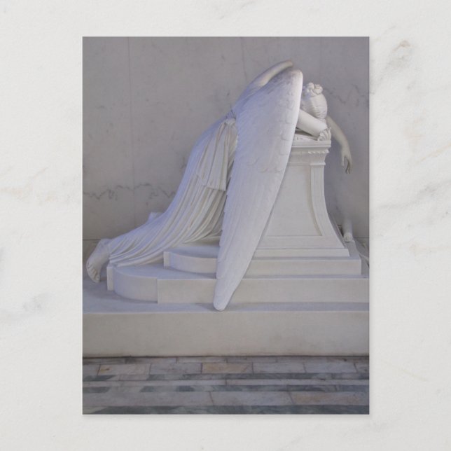 Never Weep Alone Angel Postcard (side view) (Front)