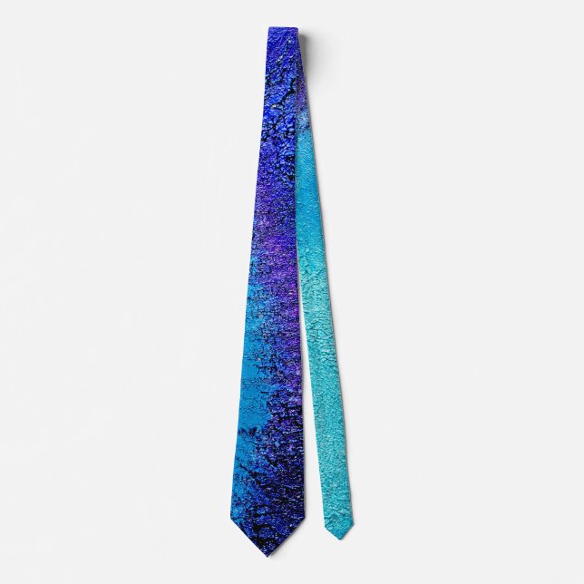 “Neverland’s Moon #2” Oil Painting Tie (Front)