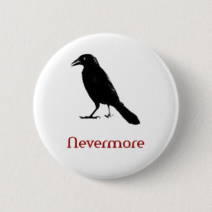 Nevermore 2 Inch Round Button