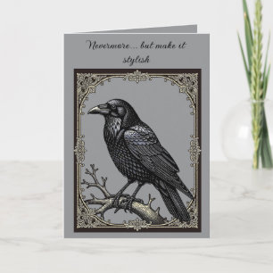 Nevermore Elegance The Watchful Raven Card