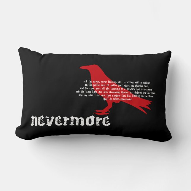 Nevermore Lumbar Pillow (Front)