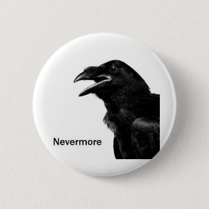 Nevermore Raven 2 Inch Round Button