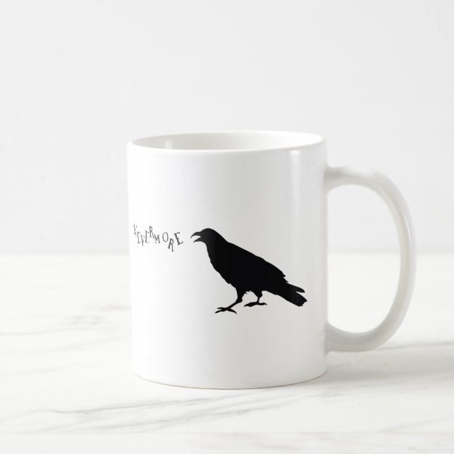 Nevermore Raven Coffee Mug (Right)