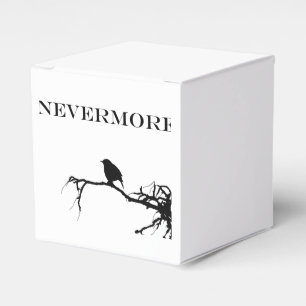 Nevermore Raven Edgar Allan Poe Design Favor Box