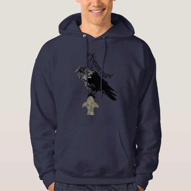 Nevermore Raven Hoodie (Front)