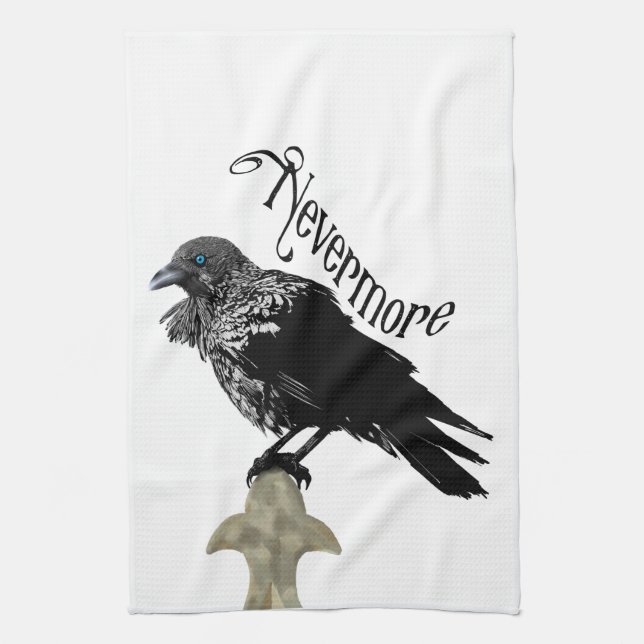 Nevermore Raven Kitchen Towel (Vertical)