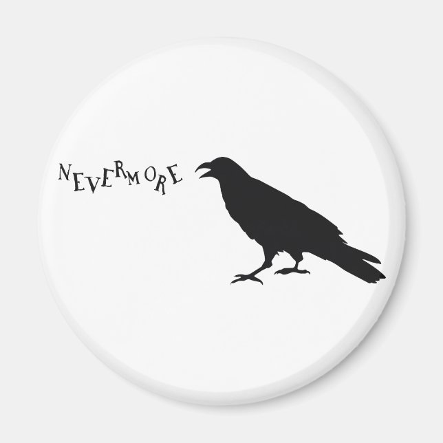 Nevermore Raven Magnet (Front)