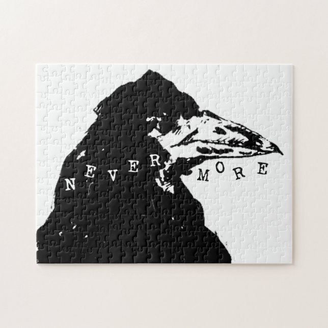 Nevermore Raven of Edgar Allan Poe Jigsaw Puzzle (Horizontal)