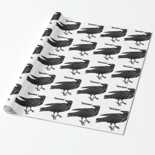 Nevermore Raven Wrapping Paper