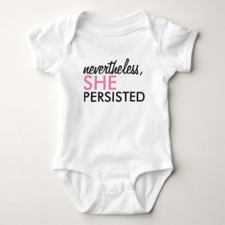 Nevertheless, she persisted baby bodysuit