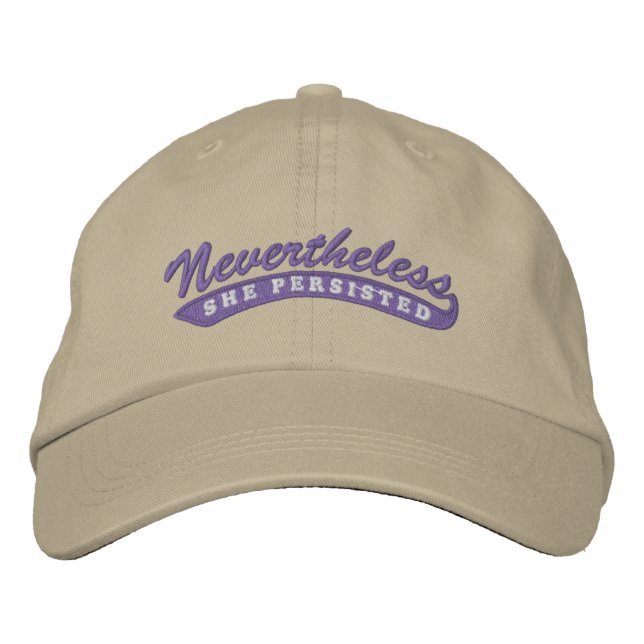 Nevertheless, she persisted. Baseball Cap (Front)