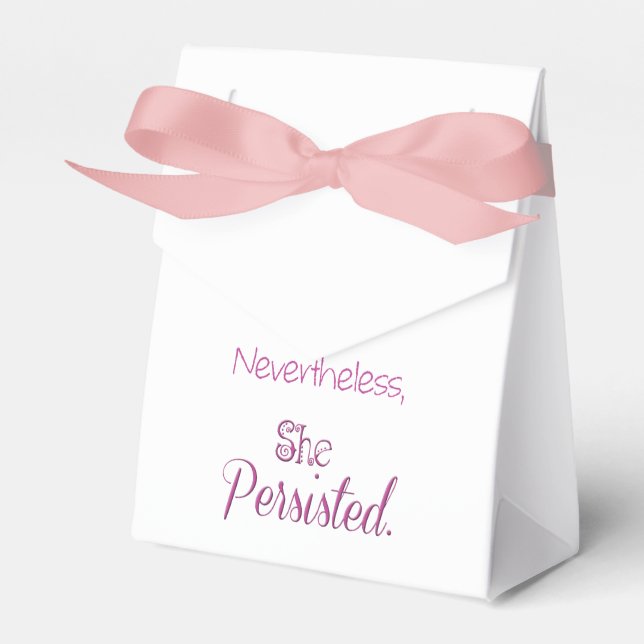 Nevertheless She Persisted Favor Box (Front Side)