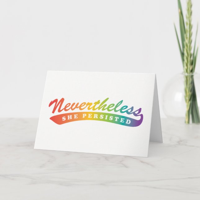 Nevertheless, she persisted. Notecards (Front)
