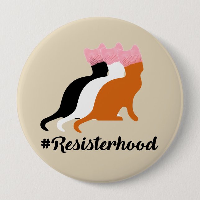 Nevertheless She Persisted Resisterhood Button (Front)