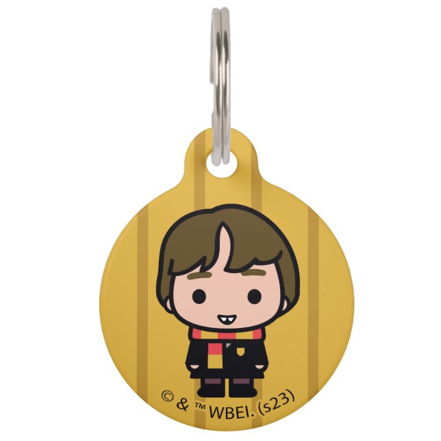 Neville Longbottom Cartoon Character Art Pet Tag (Front)