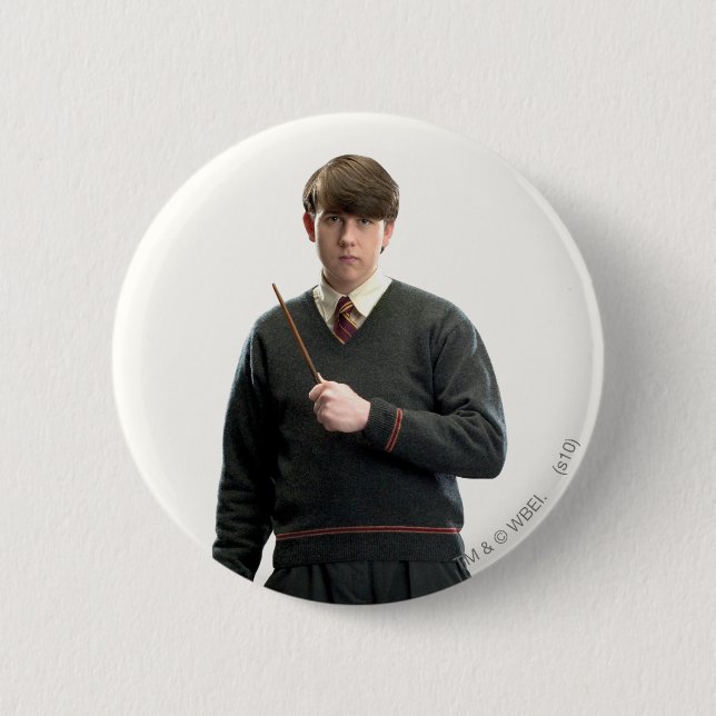Neville Longbottom Crossed Arms 2 Inch Round Button (Front)